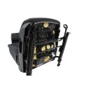 Beifahrersitz Sitz vorn rechts VW Golf 6 Cabrio Stoff titanschwarz/titangrau Sitzheiz.