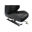 Fahrersitz Sitz vorn links VW Golf 6 Cabrio Stoff titanschwarz/titangrau Sitzheiz.