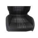 Fahrersitz Sitz vorn links VW Golf 6 Cabrio Stoff titanschwarz/titangrau Sitzheiz.