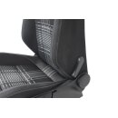 Fahrersitz Sitz vorn links VW Golf 6 Cabrio Stoff titanschwarz/titangrau Sitzheiz.