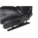 Fahrersitz Sitz vorn links VW Golf 6 Cabrio Stoff titanschwarz/titangrau Sitzheiz.