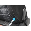 Fahrersitz Sitz vorn links VW Golf 6 Cabrio Stoff titanschwarz/titangrau Sitzheiz.