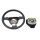 Lenkrad VW Eos 1F Golf Plus 5M 1K 1Q0419091F Leder schwarz 1K0880201BJ Airbag 3 Speichen