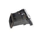 Lüftungsdüsen vorne alu/titanschwarz VW Eos 1F Scirocco III Armaturenbrett Luftdüsen Set Luftausströmer