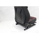 Fahrersitz vorne links Audi A4 B9 Stoff soul schwarz/rot Sitzheizung Lordose Sitz