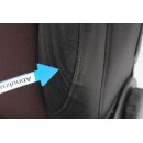 Fahrersitz vorne links Audi A4 B9 Stoff soul schwarz/rot Sitzheizung Lordose Sitz