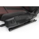 Fahrersitz vorne links Audi A4 B9 Stoff soul schwarz/rot Sitzheizung Lordose Sitz