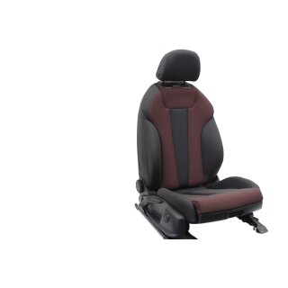 Beifahrersitz vorne rechts Audi A4 B9 Stoff soul schwarz/rot Sitzheizung Lordose Isofix Sitz