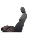 Beifahrersitz vorne rechts Audi A4 B9 Stoff soul schwarz/rot Sitzheizung Lordose Isofix Sitz