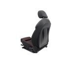 Beifahrersitz vorne rechts Audi A4 B9 Stoff soul schwarz/rot Sitzheizung Lordose Isofix Sitz