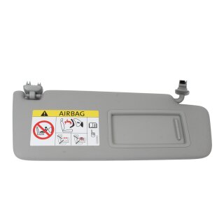 Sonnenblende rechts 8W0857552 beleuchtet mit Spiegel Audi A4 B9 8W titangrau Beifahrerseite