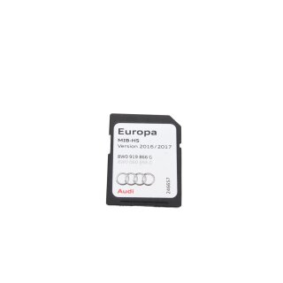 MMI NAVI MIB-S SD Karte Europa 2016-2017 8W0919866C Audi AA B9 8W original