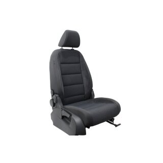 Beifahrersitz Sitz vorne anthrazit/denim/schwarz Stoff-Alcantara VW Touran 1T3 Sitzheizung klappbar