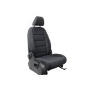 Beifahrersitz Sitz vorne anthrazit/denim/schwarz Stoff-Alcantara VW Touran 1T3 Sitzheizung klappbar