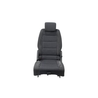 Sitz hinten 2te. Reihe links VW Touran 1T3 anthrazit/denim/schwarz Stoff-Alcantara 1T0883063H