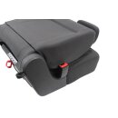 Sitz hinten 2te. Reihe links VW Touran 1T3 anthrazit/denim/schwarz Stoff-Alcantara 1T0883063H