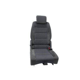 Sitz hinten 2te. Reihe rechts VW Touran 1T3 anthrazit/denim/schwarz Stoff-Alcantara 1T0883065H