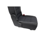 Sitz hinten 2te. Reihe rechts VW Touran 1T3 anthrazit/denim/schwarz Stoff-Alcantara 1T0883065H