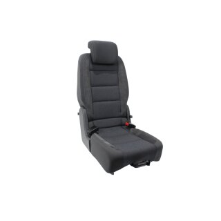 Sitz hinten 2te. Reihe mitte VW Touran 1T3 anthrazit/denim/schwarz Stoff-Alcantara 1T0883064H