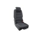 Sitz hinten 2te. Reihe mitte VW Touran 1T3 anthrazit/denim/schwarz Stoff-Alcantara 1T0883064H