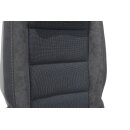 Sitz hinten 2te. Reihe mitte VW Touran 1T3 anthrazit/denim/schwarz Stoff-Alcantara 1T0883064H
