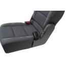 Sitz hinten 2te. Reihe mitte VW Touran 1T3 anthrazit/denim/schwarz Stoff-Alcantara 1T0883064H