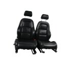 Sitze vorne links und rechts Leder schwarz Sitzheizung Audi TT 8N Roadster