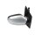 Aussenspiegel rechts manuell verstellbar VW Fox 5Z LA7W silber 5Z0857508B Beifahrerseite