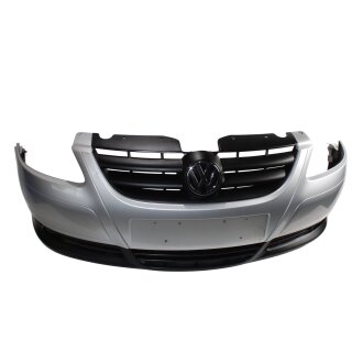 Stoßstange vorne VW Fox LA7W reflexsilber Riss-geklebt Kratzer 5Z0807109