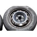 VW Polo 9N-Fox Winterreifen 165/70 R14 81T Bj.24 6,4mm Stahlfelgen 5x14ET35 LK5x100