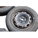 VW Polo 9N-Fox Winterreifen 165/70 R14 81T Bj.24 6,4mm Stahlfelgen 5x14ET35 LK5x100