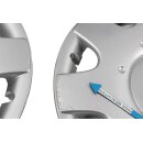 Radkappen 1T0601147C 4x Original 16 Zoll VW Golf 5 Touran 1T Radzierblenden-Felgendeckel