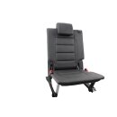 Sitzbank VW Touran 1T 2te Sitzreihe Sitze hinten Leder-Kunstleder anthrazit Sitz links + rechts