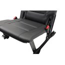 Sitzbank VW Touran 1T 2te Sitzreihe Sitze hinten Leder-Kunstleder anthrazit Sitz links + rechts