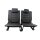Sitzbank VW Touran 1T 2te Sitzreihe Sitze hinten Leder-Kunstleder anthrazit Sitz links + rechts