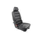 Sitz hinten 2te. Reihe links VW Touran 1T anthrazit Leder-Kunstleder 1T0883063G