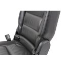 Sitz hinten 2te. Reihe links VW Touran 1T anthrazit Leder-Kunstleder 1T0883063G
