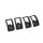 ISOFIX Halter Rückbank Abdeckungen Rücksitz 6V0887233A Skoda Fabia III NJ 4 Stück