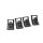 ISOFIX Halter Rückbank Abdeckungen Rücksitz 6V0887233A Skoda Fabia III NJ 4 Stück