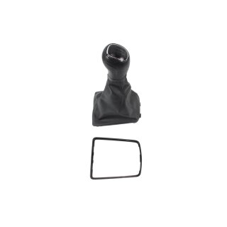 Schaltknauf 5 Gang 6V0711113AF Skoda Fabia III NJ3-NJ5 Schaltsack satinschwarz Rahmen