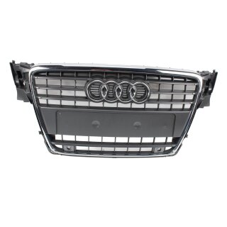 Kühlergrill Audi A4 B8 8K Frontgrill Emblem 8K0853651 Grill PDC steingrau sline