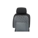 Skoda Roomster 5J Sitz Autositz hinten rechts Stoff Style grau 5J7885022
